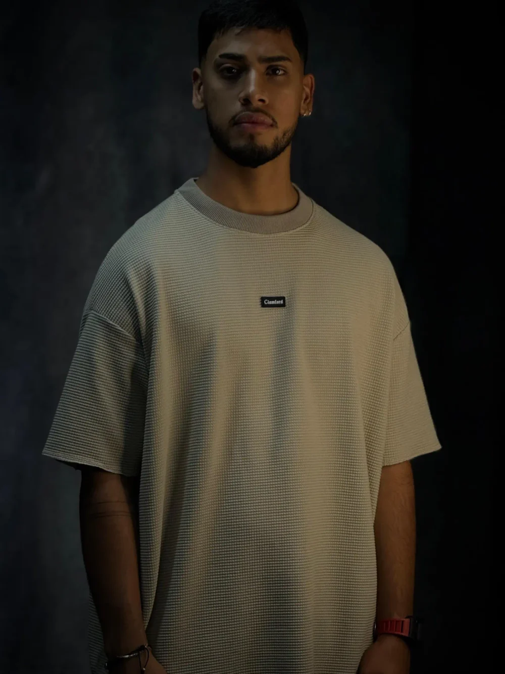 Camiseta Oversize Texturizada Costura