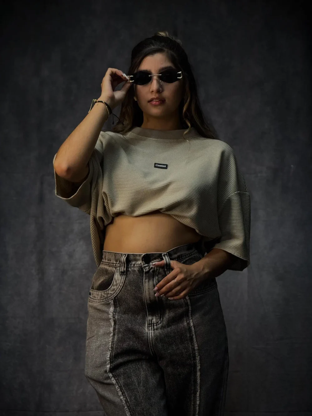 Camiseta Oversize Texturizada Costura