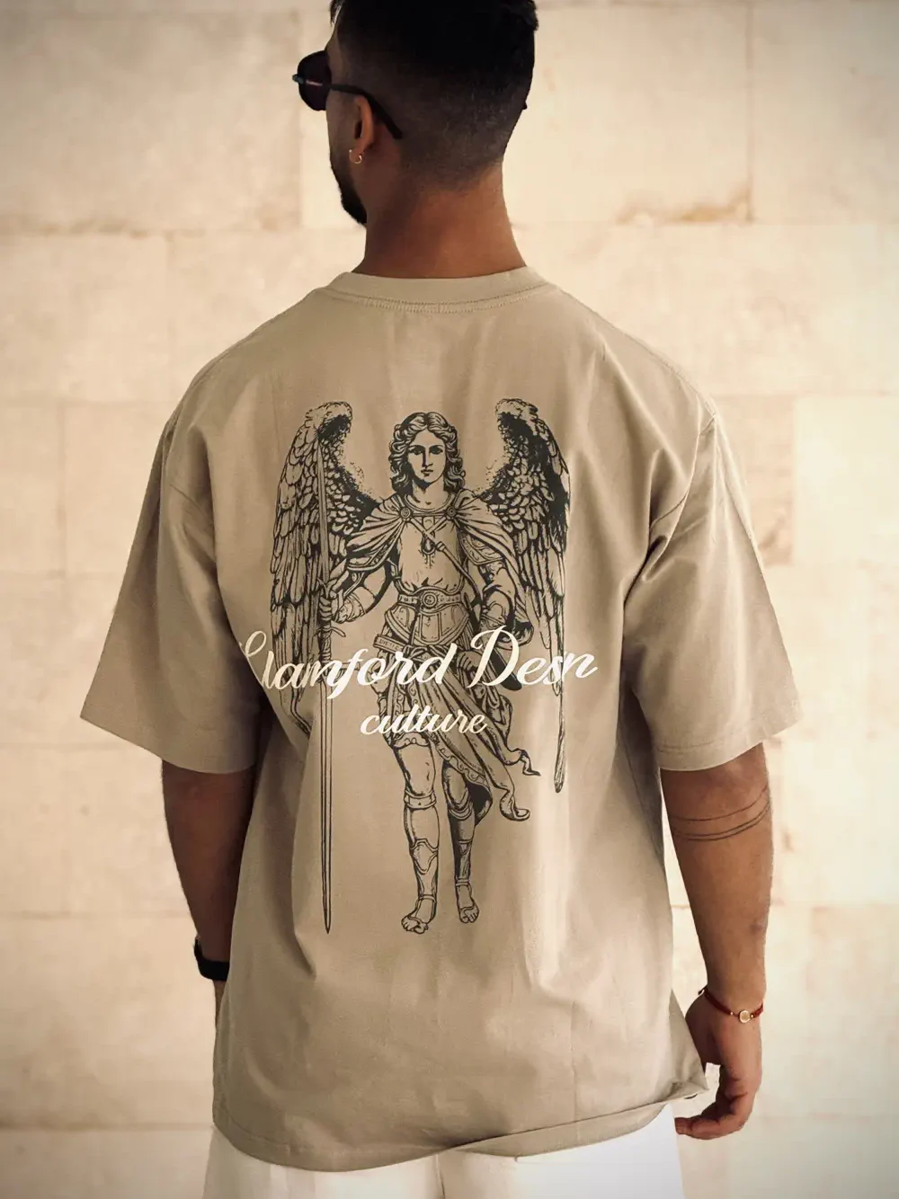 Camiseta Oversize Verde Olivo Angel