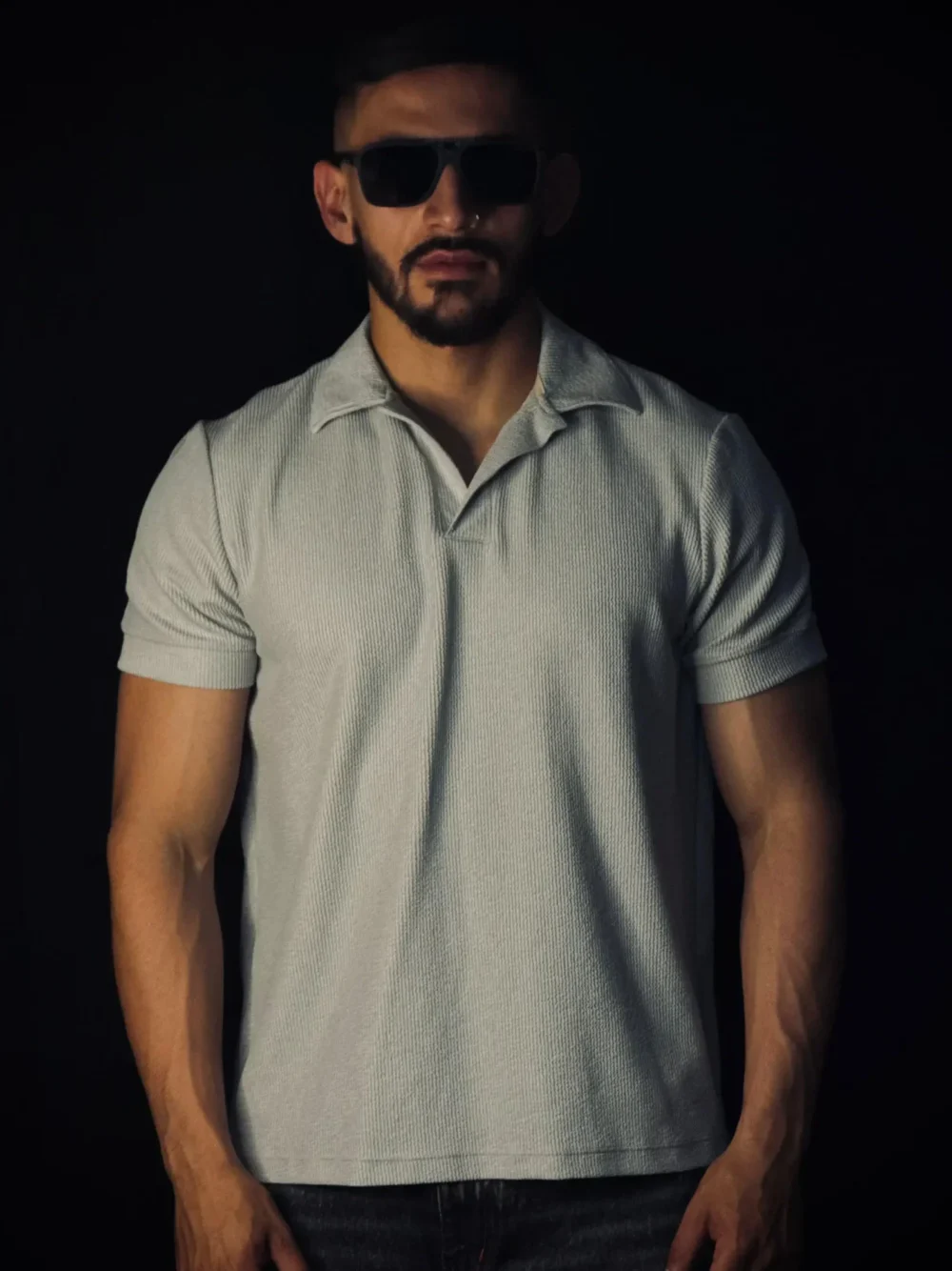 Camiseta tipo polo básica