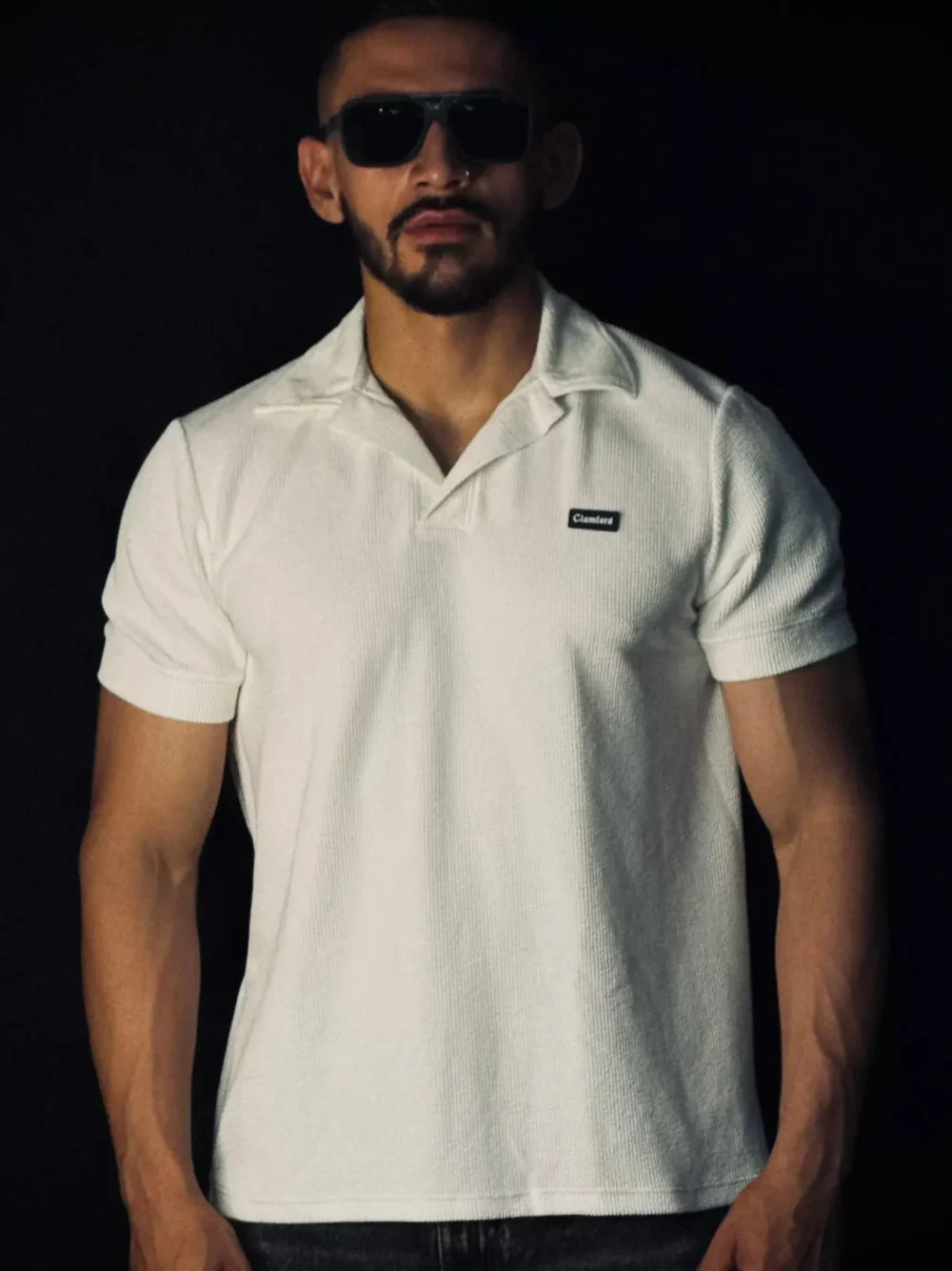 Camiseta Tipo Polo Aplique