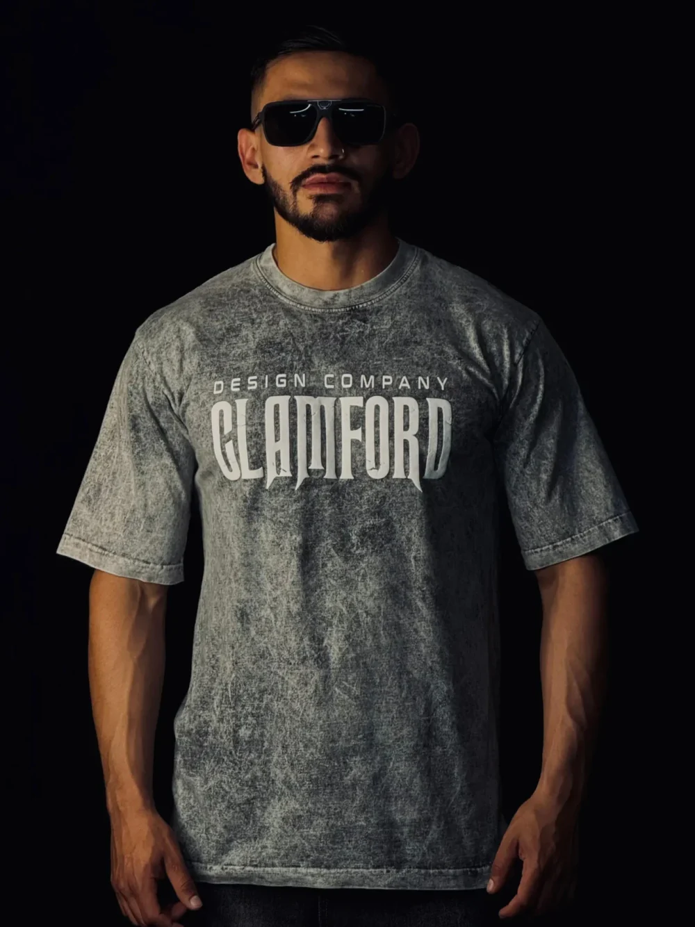 Camiseta oversize gris super humano