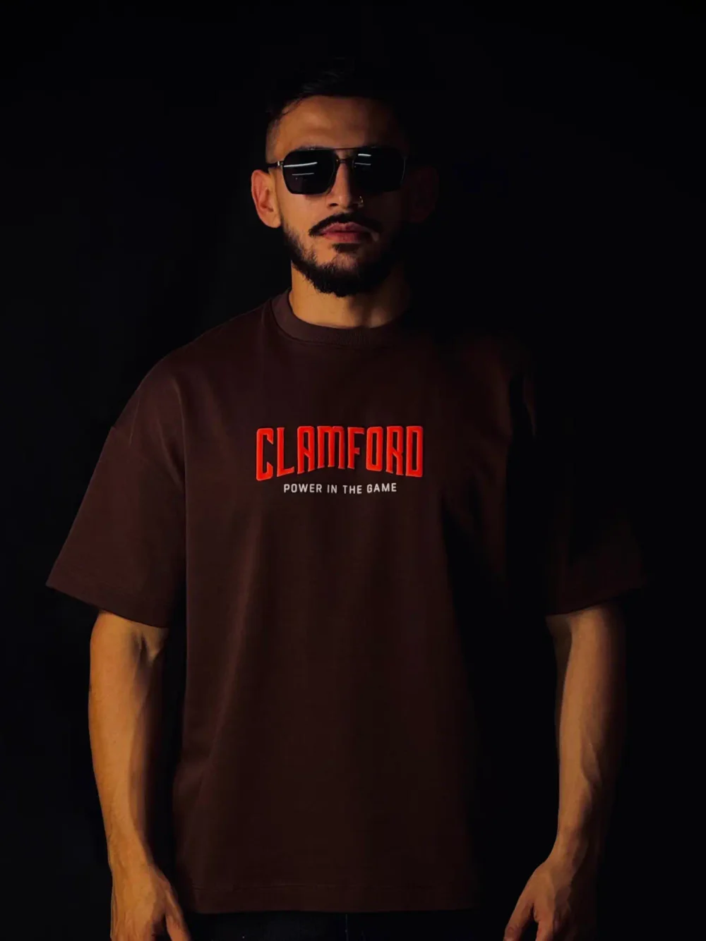 Camiseta Oversize Café Dennis