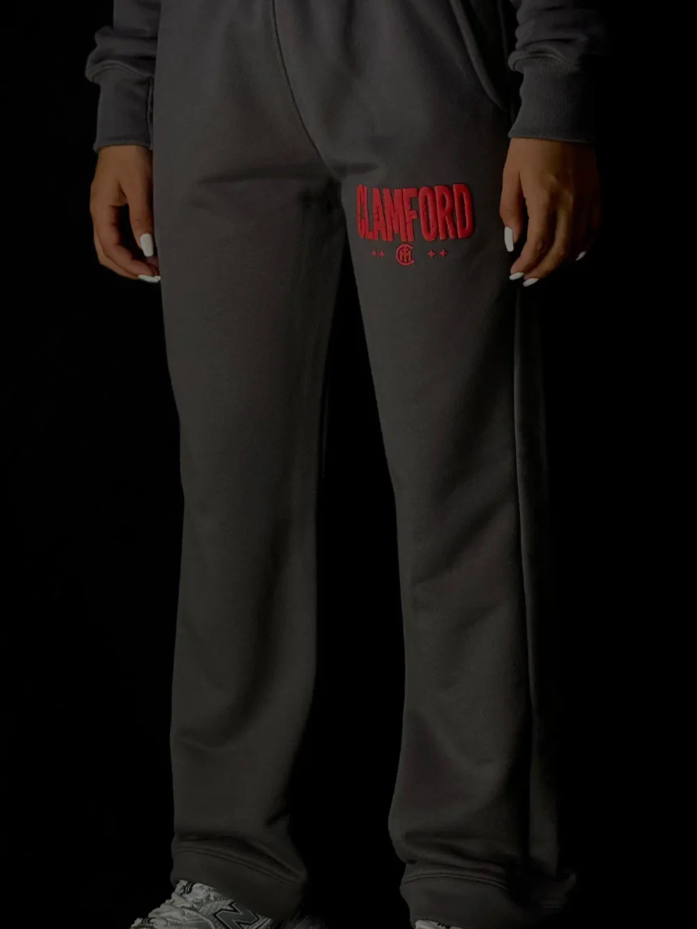 Sudadera Gris Texto Clamford