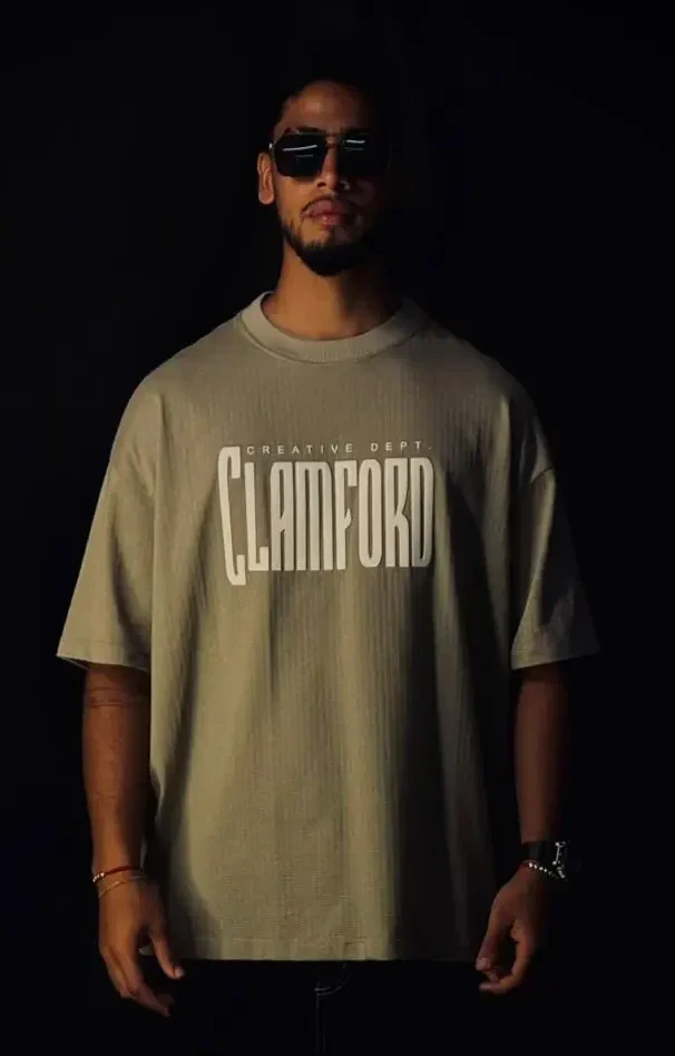 Camiseta Oversize Verde Oliva Clamford