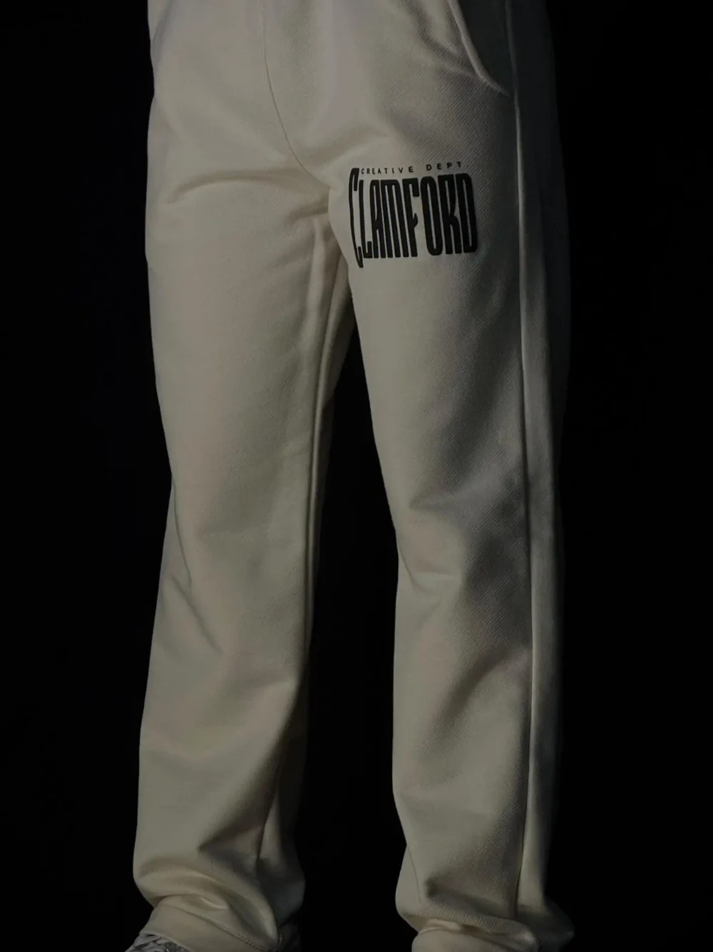 Sudadera Crema Texto Clamford