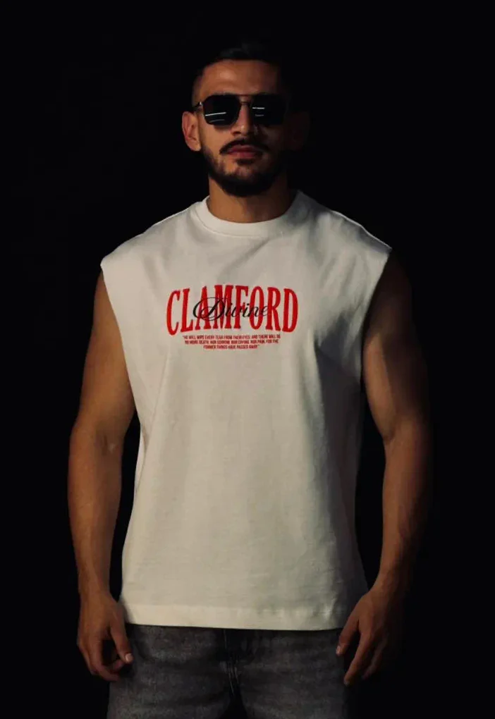 Tank Blanco Angeles Rojos